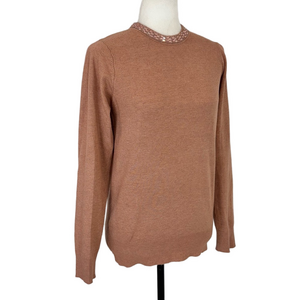 Primark cinnamon rhinestone sweater